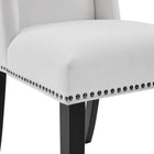 Modway - Baron Tissu Chaise à manger - Blanc-8