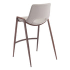 Zuo - Desi Tabouret de comptoir - Beige/Noyer - Ensemble de 2-6