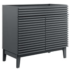 Modway - Render 36" Armoire à coiffeuse de salle de bain - Gris-7