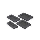 Bugatti - 4 Set Cubes d'emballage de compression - Gris-centre en maille respirante pour une organisation facile