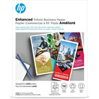 HP - Papier laser commercial amélioré, pli triple, lustré, 40 lb, 8,5 po x 11 po, paq./150 (Q6612A)-Paquet de 150 feuilles