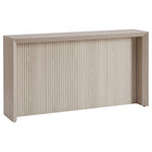 Hudson&Canal - Console Piedmont 56" de largeur - Blanc aulne-Un design contemporain moderne pour votre entrée, votre salon, votre bureau et plus encore
