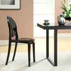 Modway - Casper Chaises de salle à manger Ensemble de 2 - Noir-Empilables