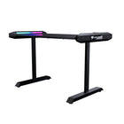 Cougar - MARS 120 Bureau de jeu avec éclairage ARGB - Noir-Panneau de commande I|0 : USB 3.0 x 1, USB 2.0 x 2, Prises audio x 2, bouton de rétroéclairage