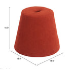 Zuo - Upela Pouf - Rouge-6