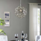 Modway - Shine Lustre pendentif-Conception en acier inoxydable chromé