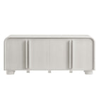 Modway - Bellamy Courbe 4 portes Armoire à buffet - Ash-Glissières de plancher sans marquage