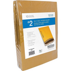 Enveloppes rembourrées Kraft autocollantes, n° 2, 8,5 po x 12 po, paq./10-Dimensions intérieures : 8 3/8 po x 10 3/4 po