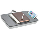 Secretaire portatif LapGear SideKick - Chevrons Gris-La surface lisse et plate permet une bonne ventilation de l’ordinateur portatif, tel que recommande par les fabricants de portables