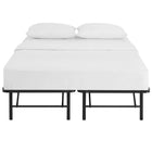 Modway - Horizon Acier inoxydable Cadre de lit queen-lit, Brown-Élimine le besoin de sommier