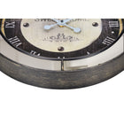 Monarch Specialties - Horloge - 18 po Rond - Horloge Murale - Brun - Miroir - Transitionnel-Aucun assemblage n'est nécessaire, il suffit d'insérer une pile XAA (non incluse) et de l'accrocher au mur pour un style transitionnel instantané