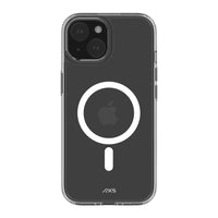 AXS - Ensemble de départ - étui Ultra Clear MagSafe transparent testé contre les chutes, protecteur d’écran et chargeur 30w pour Apple iPhone 15-Étui résistant aux chutes avec des poches d’air absorbant les chocs