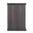Manhattan Comfort - Ensemble de 2 cheminées modernes Franklin 60 po - Noir et brun-15 po L x 60 po l x 22 po H