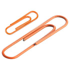 JAM Paper - Paquet combiné de trombones colourés - standard et jumbo - trombones orange - 1 paquet de 100 et 1 paquet de 75-Quantité : 100 trombones standard et 75 trombones jumbo (175 au total)