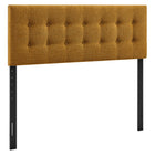 Modway - Emily Tissu tapis Tête de lit Queen size, Cuivre-Tissu de type lin haut de gamme