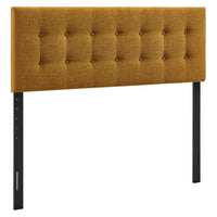 Modway - Emily Tissu tapis Tête de lit Queen size, Cuivre-Tissu de type lin haut de gamme