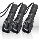 Bell+Howell - Lampes torches tactiques étanches haute luminosité Taclight - Paquet de 3-Super puissante et zoomable: zoom intégré pour élargir ou concentrer le faisceau led 40x plus lumineuse qu’une lampe classique visible jusqu’à 2 milles nautiques