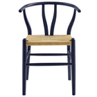 Modway - Amish 32" Chaise d’accent pour salle à manger - Bleu Minuit-8