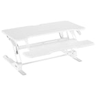 Mount-It! - Convertisseur de bureau debout avec plateau de 38 po, blanc-Transformez votre bureau traditionnel en un poste de travail assis-debout actif grâce à ce convertisseur de bureau debout de 38 pouces de large
