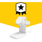 OtterBox - Station de charge sans fil de 15 W avec MagSafe - Blanc-Chargeur Apple Watch intégré dans le stand