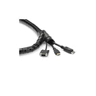 StarTech - Manchon de gestion des câbles StarTech de 2,5 m (8,2 pi) - Spirale - 25 mm (1 po) de diamètre-l'enveloppe en spirale flexible et extensible s'adapte à de nombreux câbles, des chargeurs de téléphone fins aux cordons d'alimentation épais