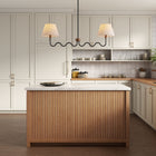 Modway - Sunlit Gribouillis à 2 bras Lumière suspendue - Noir noyer-Stores en tissu