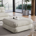 Modway - Jubilee Modulaire Performance Velvet Ottoman - Amande-Rembourrage en mousse dense