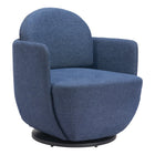 Zuo - Bant Chaise pivotante - Bleu-Assemblage requis