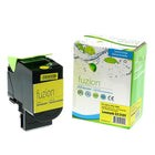 fuzion - Lexmark (70C1HY0) Cartouche De Toner Compatible - Rendement Haut - Jaune-Couleur d'encre: Jaune