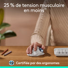 Logitech - Souris trackball sans fil Ergo M575S - Blanc cassé-Travaillez comme vous le souhaitez: profitez d'un contrôle amélioré avec 3 boutons personnalisables, des raccourcis rapides et Smart Actions, ajustez la vitesse du curseur selon vos préférences avec l'application Logi Options+ 