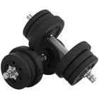 Soozier - Haltères réglables 55 lbs, ensemble de poids-Complet avec une paire comprenant 4 x 5,5 lb (2,5 kg), 4 x 3,3 lbs (1,5 kg), 4 x 2,8 lbs (1,25 kg) de poids et 2 x 4,4 lbs (2 kg) de barres de connexion 