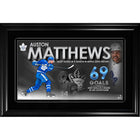 Auston Matthews 69 Goal Collage Toronto Maple Leafs - Impression encadree - 36" x 24"-Qualité supérieure - print framed