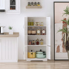 HOMCOM - Armoire de cuisine garde-manger 48 po avec étagères - blanc-Convient pour une utilisation dans l'entrée, la salle de bain, la cuisine, l'atelier, etc.