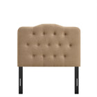 Modway - Annabel Mélange de lin premium Tête de lit jumelée, Amande-Assemblée requise