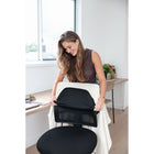 Warmür - La couverture pour chaise originale, Beige-Devant à revers avec boutons pour un aspect soigné et professionnel