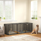 PawHut - Cage pour chien robuste 83 po, grande caisse pour chien avec tapis-Offre un espace extra large, permettant aux grands chiens de s'étirer confortablement 