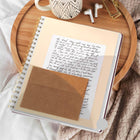 Mead - West Village Cahier spirale, 11 po H x 9 po l, 80 feuilles, couverture rigide, Blanc/gris à motif floral, 80 feuilles-Papier certifié FSC  : fabriqué à partir de sources responsables