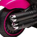 Aosom - moto électrique 6v pour enfants avec démarrage par bouton unique - rose-Fonctionne sur route en asphalte, route en briques ou en ciment 