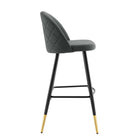 Modway - Cordial Tissu Tabourets de bar - Gris - Ensemble de 2-Capacité de poids du tabouret de bar : 300 lb