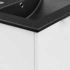 Modway - Maybelle 24" Vanité de salle de bain murale - Blanc Noir-Conception murale