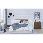 Nexera - Commode Axel 4 tiroirs, Blanc et noyer-6