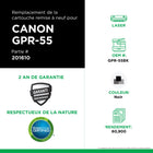 CIG - Cartouche de toner Canon GPR-55BK remise à neuf - rendement standard - noir-Rendement des pages : 69000
