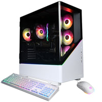 CyberPowerPC - Ordinateur de bureau de jeu - Intel Core Ultra 7 265F - NVIDIA GeForce RTX 5050 8 Go - 16 Go DDR5 - Disque SSD PCIe 4,0 de 2 To - Blanc-Intel Core Ultra 7 265F 2,4GHz (Max 5,3GHz)