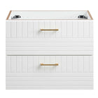 Modway - Daybreak Support mural de 24" - Blanc-Vanité de salle de bain moderne
