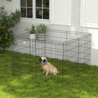 PawHut - Parc pour chiot et chien 36 po H 8 panneaux pour extérieur intérieur-Le parc d'exercice offre un espace fermé pour vos chiens, lapins ou autres animaux de compagnie 