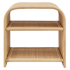 Modway - Eve Rotin naturel courbé Table d’appoint - Naturel-Entièrement assemblé