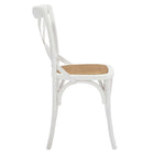 Modway - Gear Fauteuil d’appoint de salle à manger Ensemble de 2 - Blanc-7
