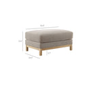 Modway - Roscoe Tissu Ottoman - Étain-Tissu chenille Mélange