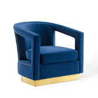 Modway - Frolick Performance Velvet Fauteuil - Marine-Fauteuil Glam Deco