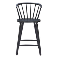 Zuo - Stenger Tabouret de comptoir - Noir - Ensemble de 2-Support d’accoudoirs